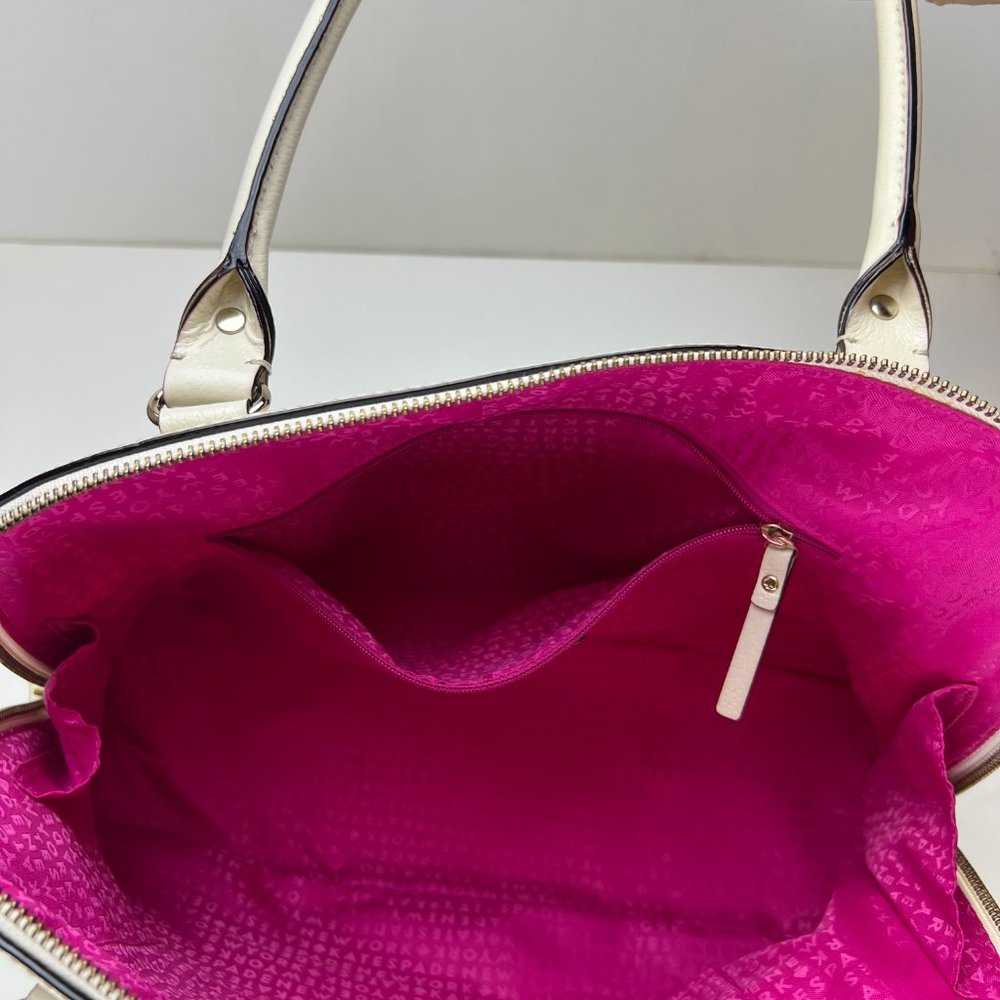 Kate Spade Wellesley Rachelle Double Zip Ivory Large Dome Shoulder Satchel - Picture 5 of 11